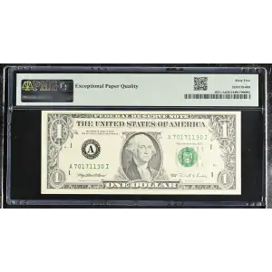 $1 1995 Green seal. Small Size $1 Federal Reserve Notes 1921-A (2)