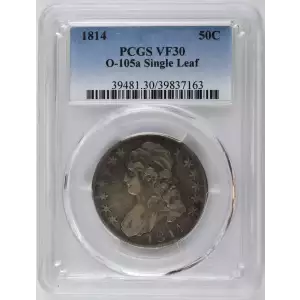 1814 50C O-105a Single Leaf