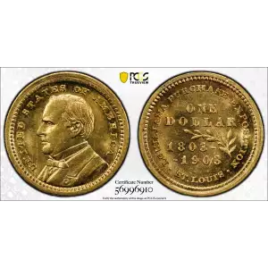 1903 G$1 LA Purchase, McKinley (2)