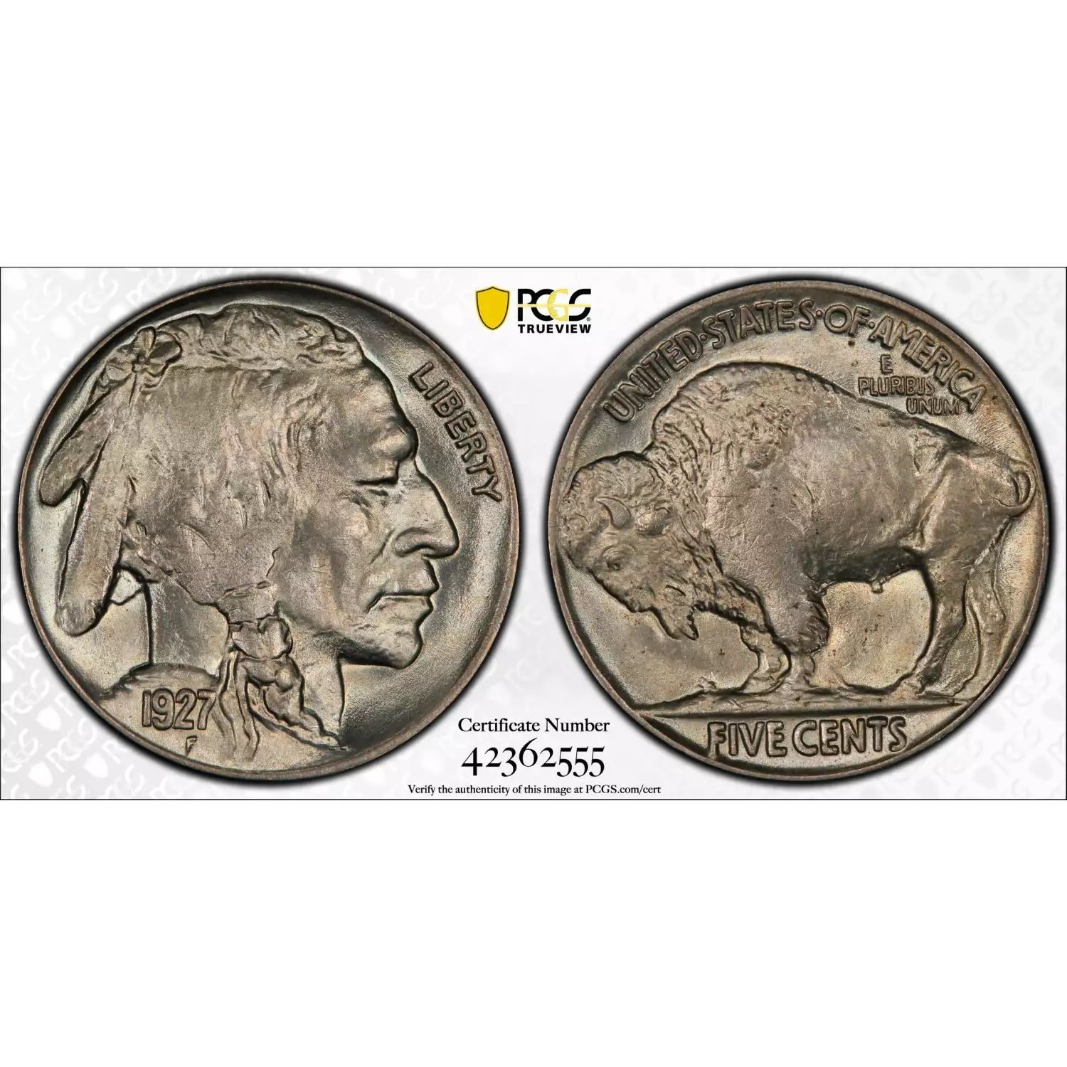 1927 Buffalo Nickel PCGS MS-65 CAC - Harbor Coin Company