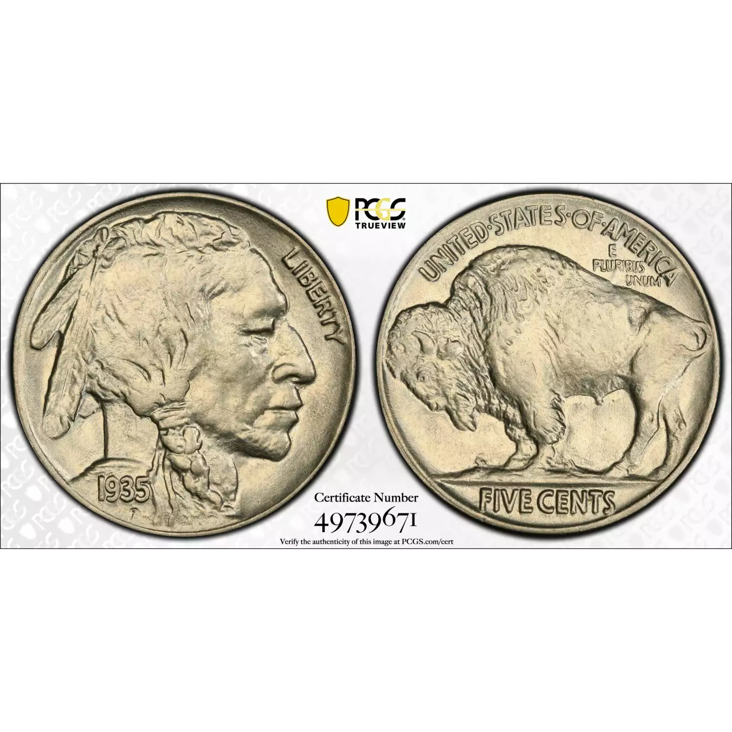 1935 Buffalo Nickel PCGS MS-63 - Harbor Coin Company