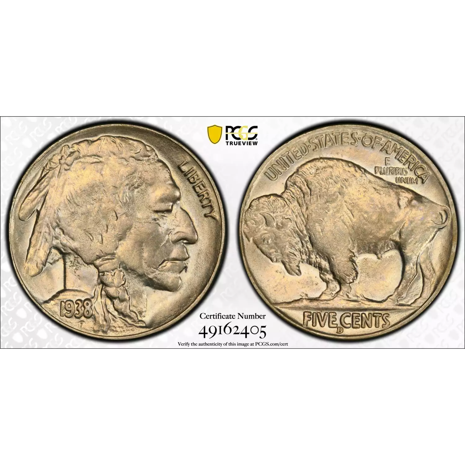 1938-D Buffalo Nickel With Full Date! Circulated Classic US Coin - Fast Free Shipping