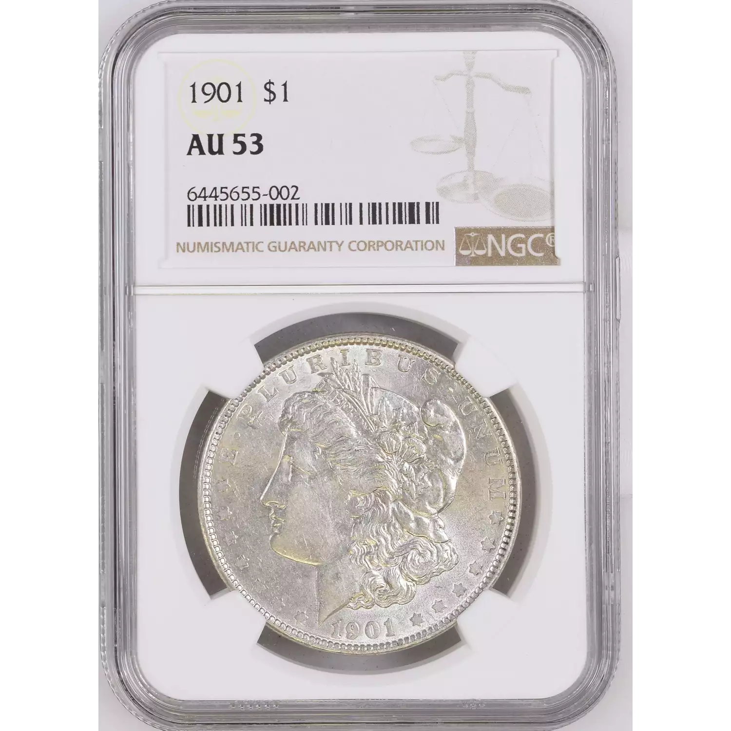 1901 Morgan Silver Dollar NGC AU-53 - Harbor Coin Company