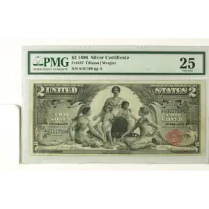 $2 1896 Small Red Silver Certificates 247