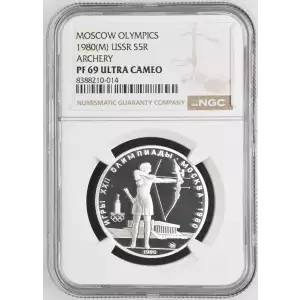 1980(M) ARCHERY MOSCOW OLYMPICS ULTRA CAMEO (2)